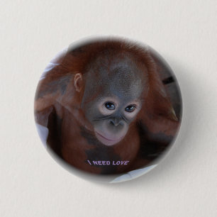 I Need Love 6 Cm Round Badge
