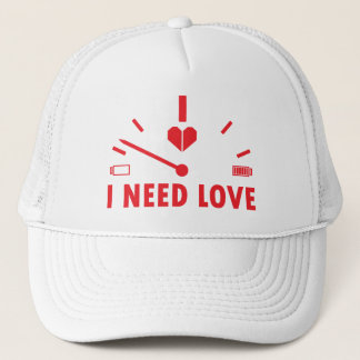 I need love speedometer trucker hat