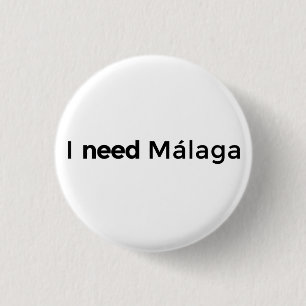 I need Malaga - Plate 3 Cm Round Badge