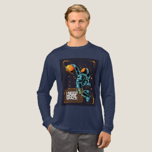 I Need More Space Astronaut T-Shirt Tri-Blend Shirt