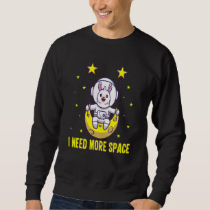 I Need More Space Cosmos Astronaut Lama Alpaca Tee