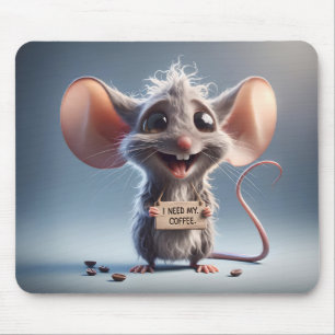 I Need My Coffee Mouse Pad