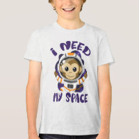 I Need My Space Astronaut Monkey Kids