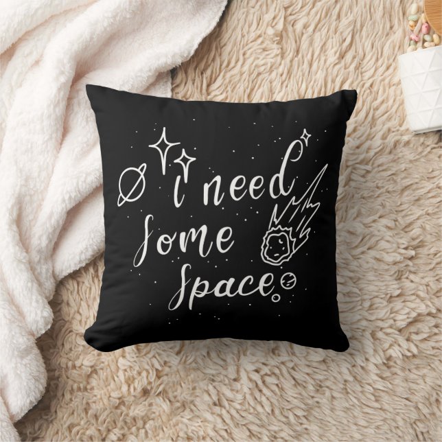 I Need Some Space Throw Cushion (Blanket)