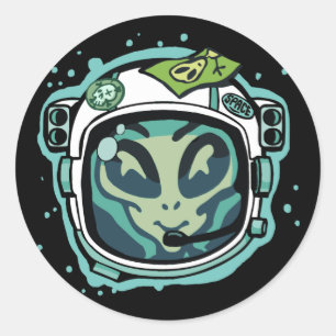 I Need Space Alien Astronaut Sticker