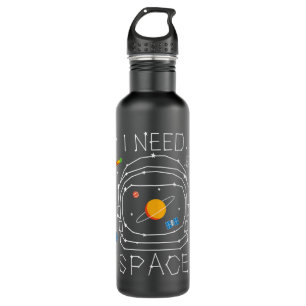 I Need Space Astronaut Helmet Solar System Astrono 710 Ml Water Bottle