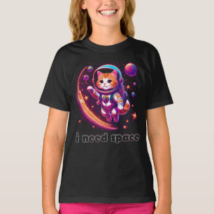 I Need Space Cat Girl's T-Shirt