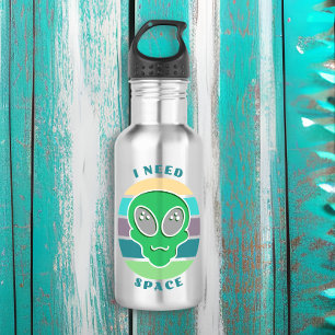 I Need Space   Funny Vintage Alien Pun 532 Ml Water Bottle