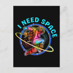 I NEED SPACE  POSTCARD