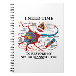 I Need Time To Restore My Neurotransmitters Spiral Notebook