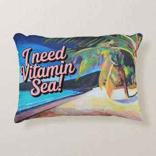 I Need Vitamin Sea Decorative Cushion