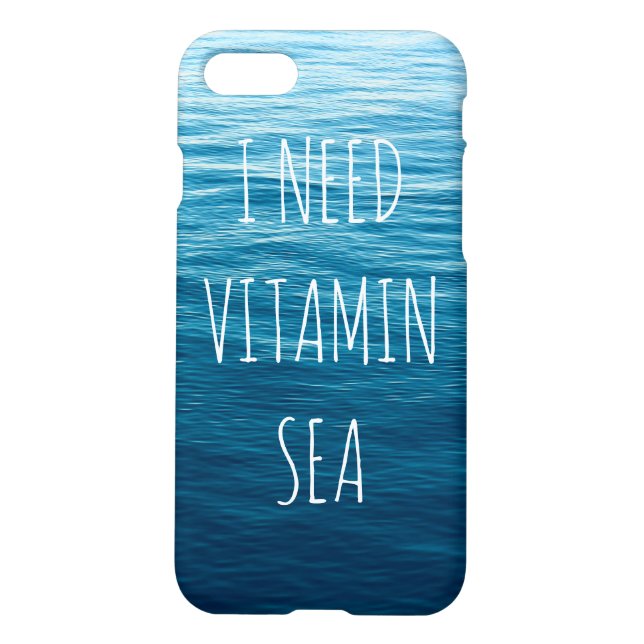I NEED VITAMIN SEA - Iphone case. iPhone Case (Back)