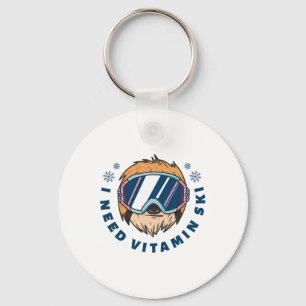 I Need Vitamin Ski - Skiing Key Ring