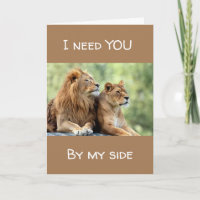 **I NEED YOU BY MY SIDE** LOVING LIONS
