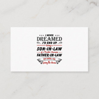 I Never Dreamed I'd End Up Being A Son-In-Law Enclosure Card