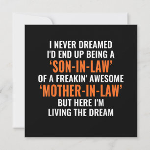I Never Dreamed Id End Up Being A Son In Law Gift Holiday Card
