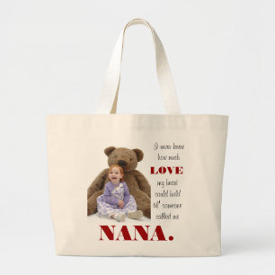 I never knew... large tote bag