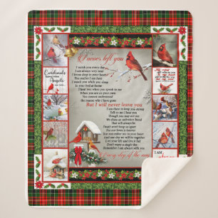 I Never Left You, Christmas Cardinal Quilt Blanket