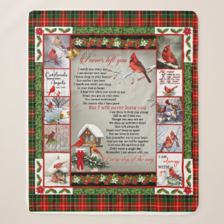 I Never Left You, Christmas Cardinal Quilt Blanket