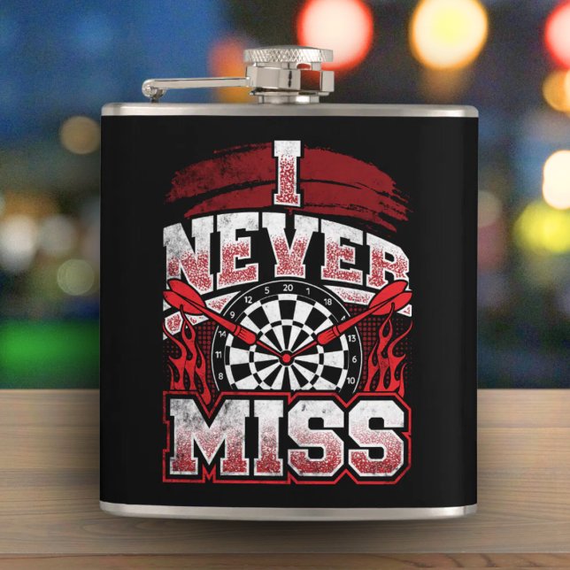 I Never Miss You Dart Flask 6 oz. (Creator Uploaded)