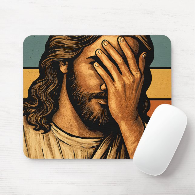 I Never Said That Jesus Meme Funny Christian Mouse Pad (With Mouse)