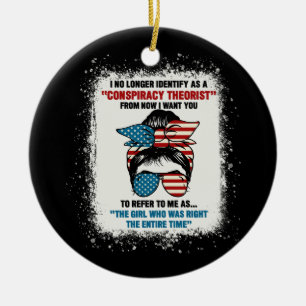 I No Longer Identify As A Conspiracy Theorist From Ceramic Tree Decoration