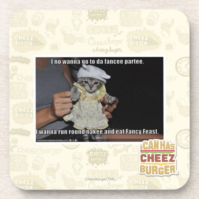 I no wanna go to da fancee partee coaster (Front)