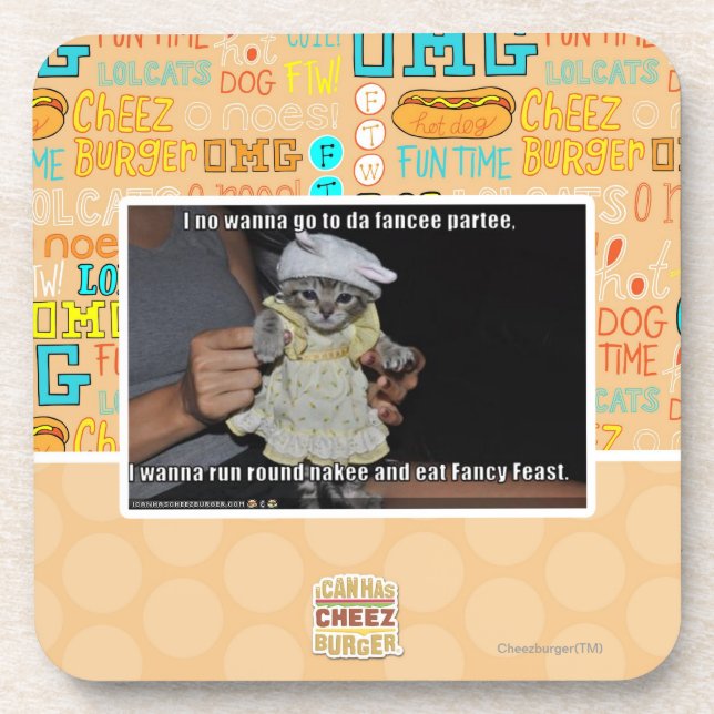 I no wanna go to da fancee partee coaster (Front)