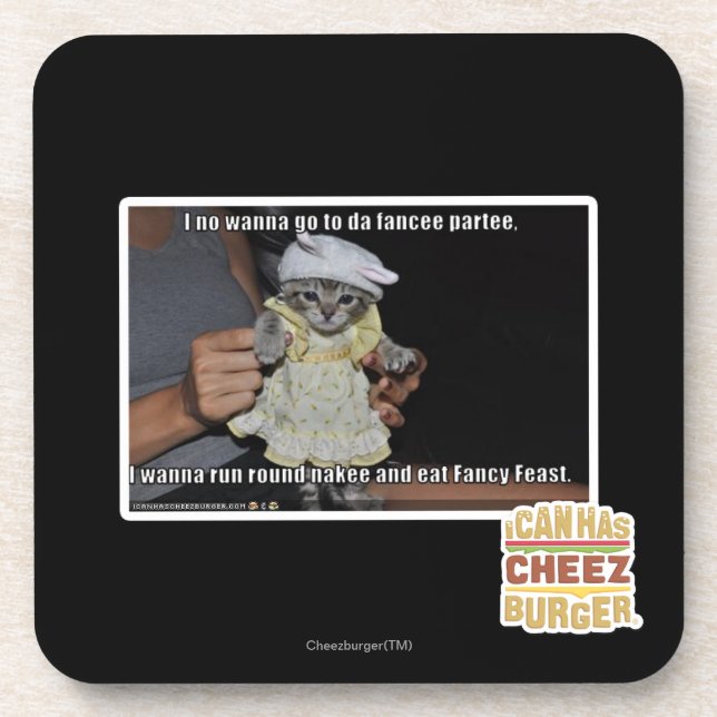 I no wanna go to da fancee partee coaster (Front)