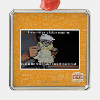 I no wanna go to da fancee partee metal tree decoration