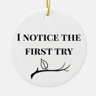 I Notice the First Try Special Education Teacher Ceramic Tree Decoration
