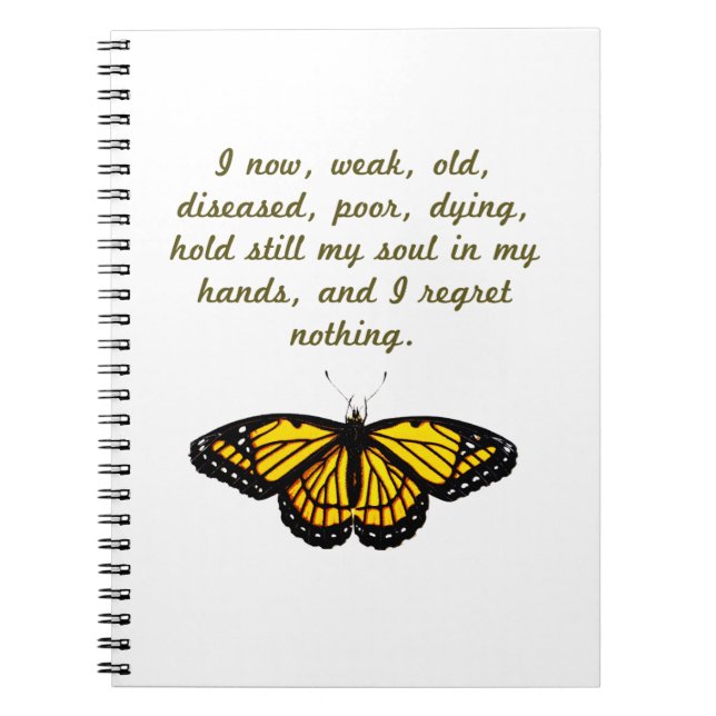 I Now Weak Old Diseased Notebook (Front)