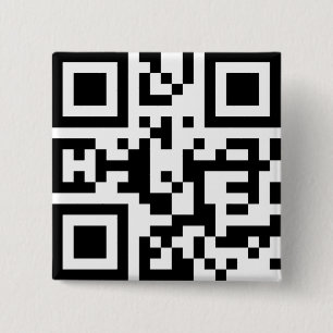 I❤NY -- QR Code 15 Cm Square Badge