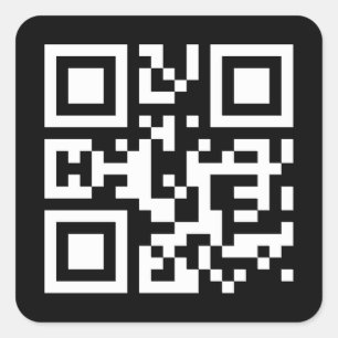 I❤NY -- QR Code Inverted Square Sticker