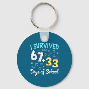 I Of Survived 67 33 Days School Key Ring