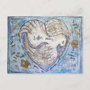 I offer peace postcard