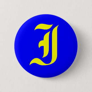 I - OLD ENGLISH 6 CM ROUND BADGE