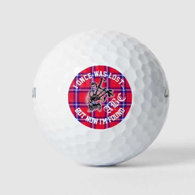 "I Once Was Lost But Now I'm Found" - Amusing Golf Balls (Front)
