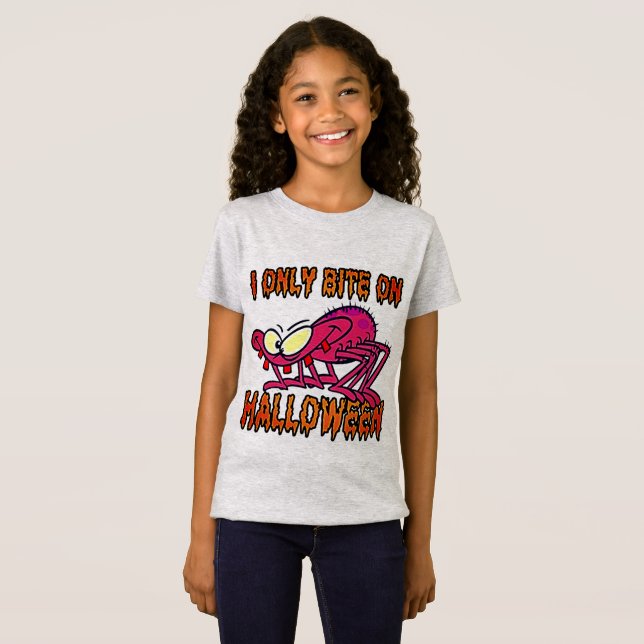 I Only Bite On Halloween T-Shirt (Front Full)
