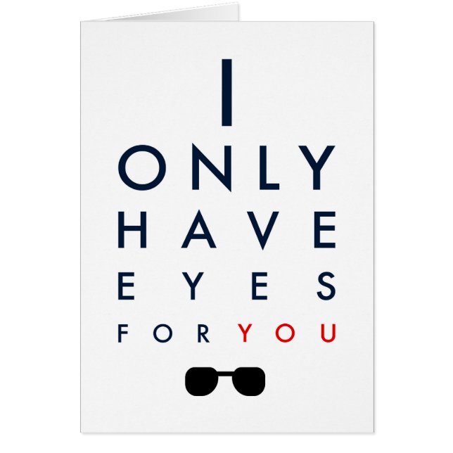I Only Have Eyes For You (Front)