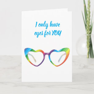 I ONLY HAVE EYES "FOR YOU" ANNIVERSARY CARD