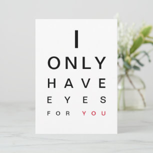 I ONLY HAVE EYES FOR YOU  HOLIDAY CARD