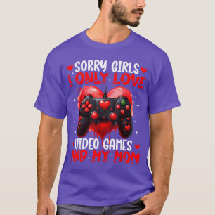 I Only Love Video Games and My Mom Valentines Boy T-Shirt