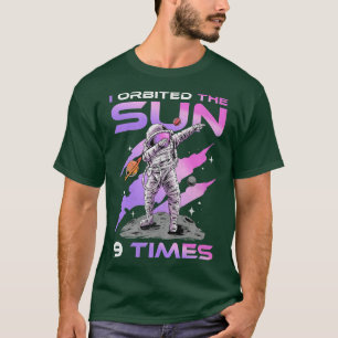 I Orbited The Sun 9 Times, 9th Birthday Astronaut  T-Shirt