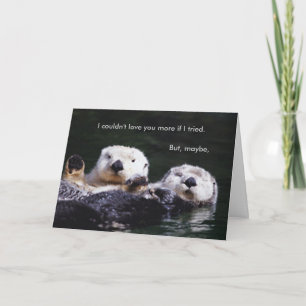 I Otter Rspect You More Holiday Card