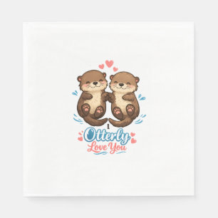 I Otterly Love You Napkin