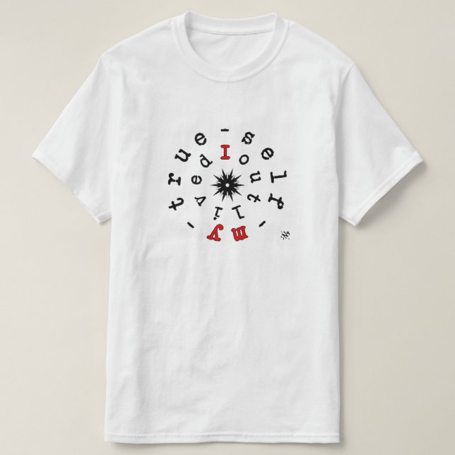I Outlived My True Self – Existential Motto T-Shirt (Design Front)