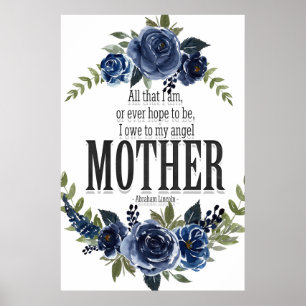 I owe to my angel mother poster