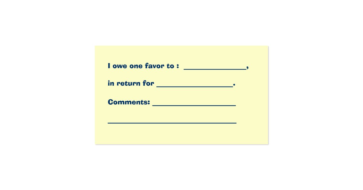i owe you certificates