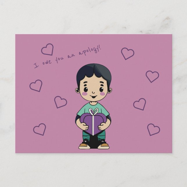 I owe you an apology postcard (Front)